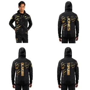 2025 New UFC Boxing Enthusiasts Gold Hoodies For Autumn And Winter Men's And Women's Casual Fashion Oversized Sweaters Top